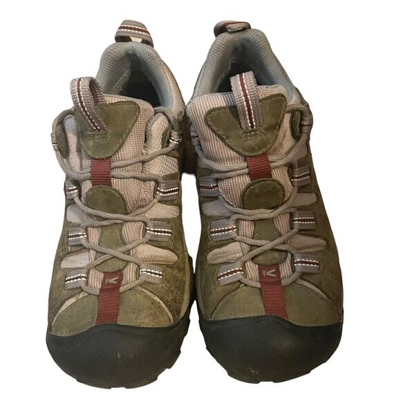 Keen Women's Athletic Shoes - Olive and Red - Picture 1 of 7